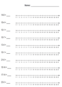 子供向けの引き算 - ワークシート28