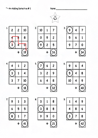 子供向けの算数 - ワークシート218