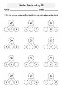 子供向けの算数 - ワークシート236