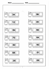 子供向けの算数 - ワークシート34