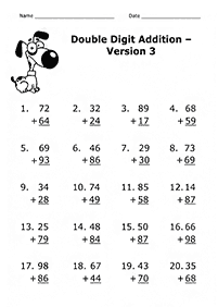 子供向けの足し算 - ワークシート116