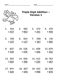 子供向けの足し算 - ワークシート118