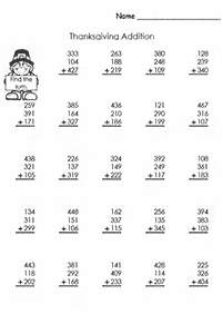 子供向けの足し算 - ワークシート139