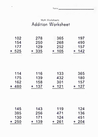 子供向けの足し算 - ワークシート140