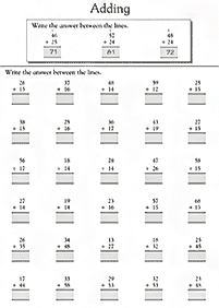 子供向けの足し算 - ワークシート143