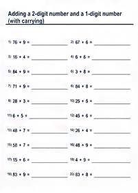 子供向けの足し算 - ワークシート40