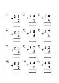 子供向けの足し算 - ワークシート82