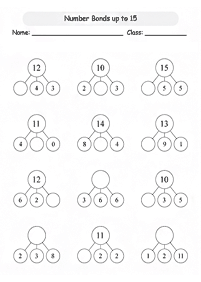 子供向けの足し算 - ワークシート9