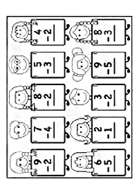 簡単な引き算 - ワークシート3