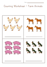 カウントのワークシート - ワークシート53