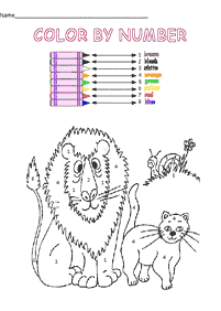 数字の色分け –塗り絵11