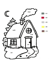 数字の色分け –塗り絵30