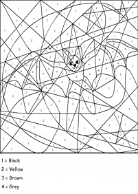 子供向けの数字の色分け