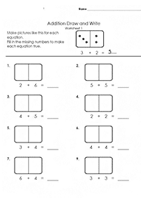 子供向けの簡単な足し算 - ワークシート17