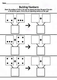 子供向けの簡単な足し算 - ワークシート21