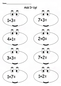 子供向けの簡単な足し算 - ワークシート38