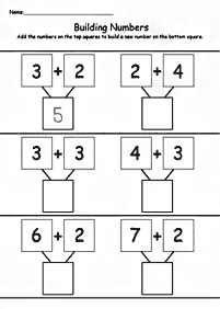 子供向けの簡単な足し算 - ワークシート41