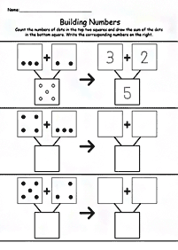 子供向けの簡単な足し算 - ワークシート46