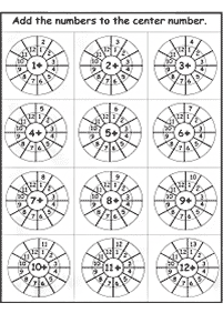 子供向けの簡単な足し算 - ワークシート47