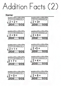 子供向けの簡単な足し算 - ワークシート72