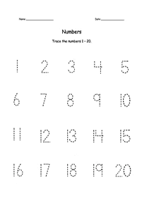 １０より大きい数字 - ワークシート17