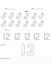 １０より大きい数字 - ワークシート2