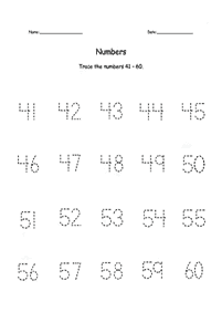 １０より大きい数字 - ワークシート20