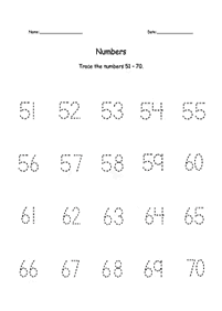 １０より大きい数字 - ワークシート21