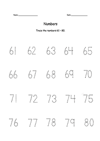 １０より大きい数字 - ワークシート22