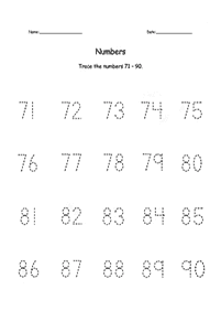 １０より大きい数字 - ワークシート23