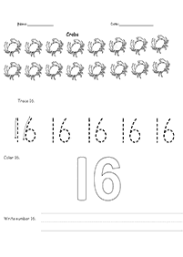 １０より大きい数字 - ワークシート6