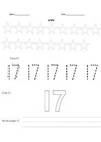 １０より大きい数字 - ワークシート7