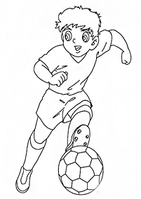 サッカーの塗り絵 -  12ページ目