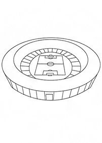 サッカーの塗り絵 -  4ページ目