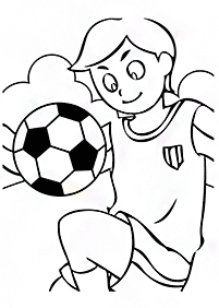 サッカーの塗り絵 -  47