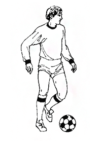 サッカーの塗り絵 -  85