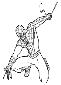 スパイダーマンの塗り絵 - 62