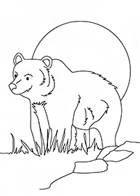 クマの塗り絵 - 54