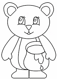 クマの塗り絵 - 85