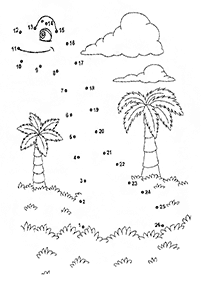 恐竜の塗り絵 - 22