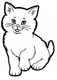 印刷可能な猫の塗り絵