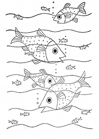 子供向けの魚の塗り絵