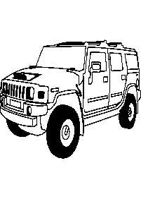 車の塗り絵 - 10ページ目