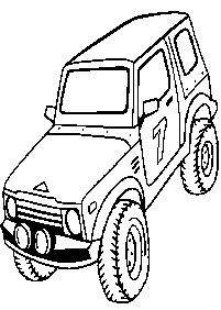 車の塗り絵 - 2ページ目