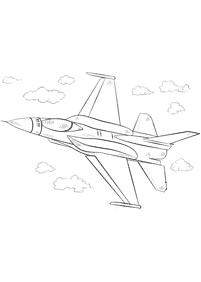 飛行機の塗り絵 - 11ページ目