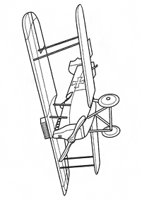 飛行機の塗り絵 - 14ページ目