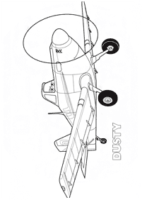 飛行機の塗り絵