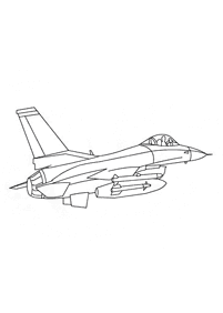 飛行機の塗り絵