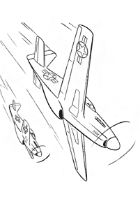 飛行機の塗り絵 - 24