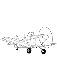 飛行機の塗り絵 - 44